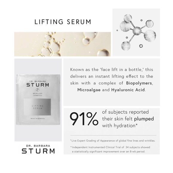 Dr. Barbara Sturm Skincare Face Lifting Serum Sachets Bundle Set of 10 - Picture 9 of 13